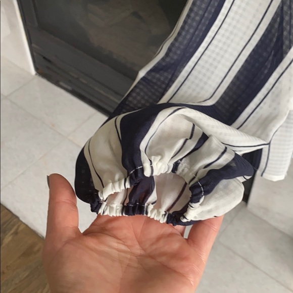 Navy and white striped blouse - Picture 2 of 3